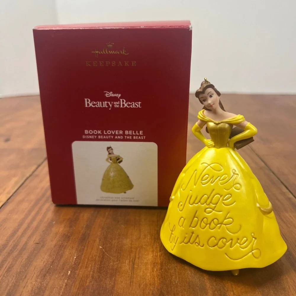 Hallmark Keepsake 2021 Disney Beauty and the Beast Book Lover Belle Ornament